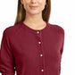 Karen Scott Women's Luxsoft Button Cardigan Red Size Medium