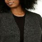 Karen Scott Women's Plus Size Patterned-Border Cardigan Sweater Black Size 2X