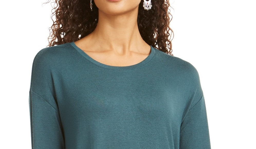 Style & Co Women's Drawstring Tie-Cuff Top  Alpine Trail Size Small
