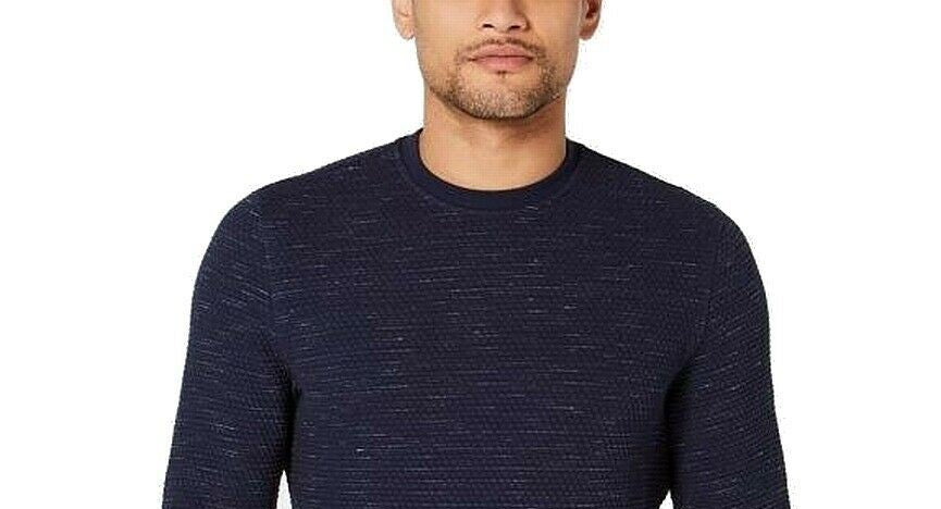 Alfani Men's Heathered Sweatshirt Blue Size X-Large