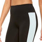 Ideology Women's Colorblocked Cropped Leggings  Blue Size Extra Large