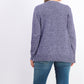 Karen Scott Women's Cable-Knit Panel Sweater Purple Size X-Large