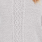 Karen Scott Women's Plus Size Cable-Knit Panel Sweater Med Gray Size 1X