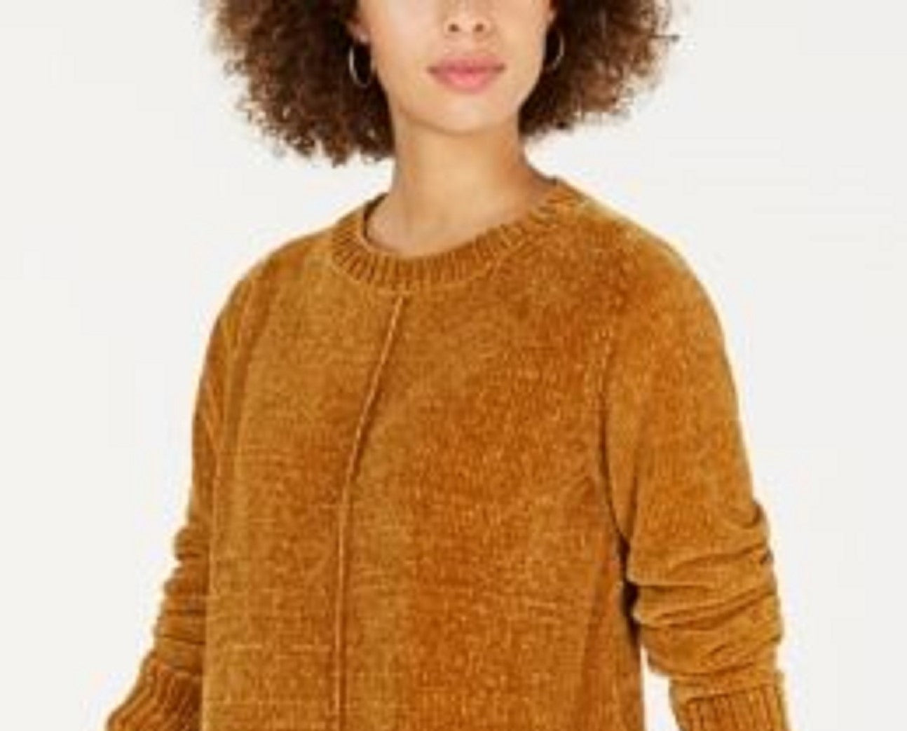Style & Co Women's Petite Chenille Sweater Yellow Size Petite