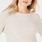 Style & Co Women's Crewneck Marled Sweater Beige Size Small