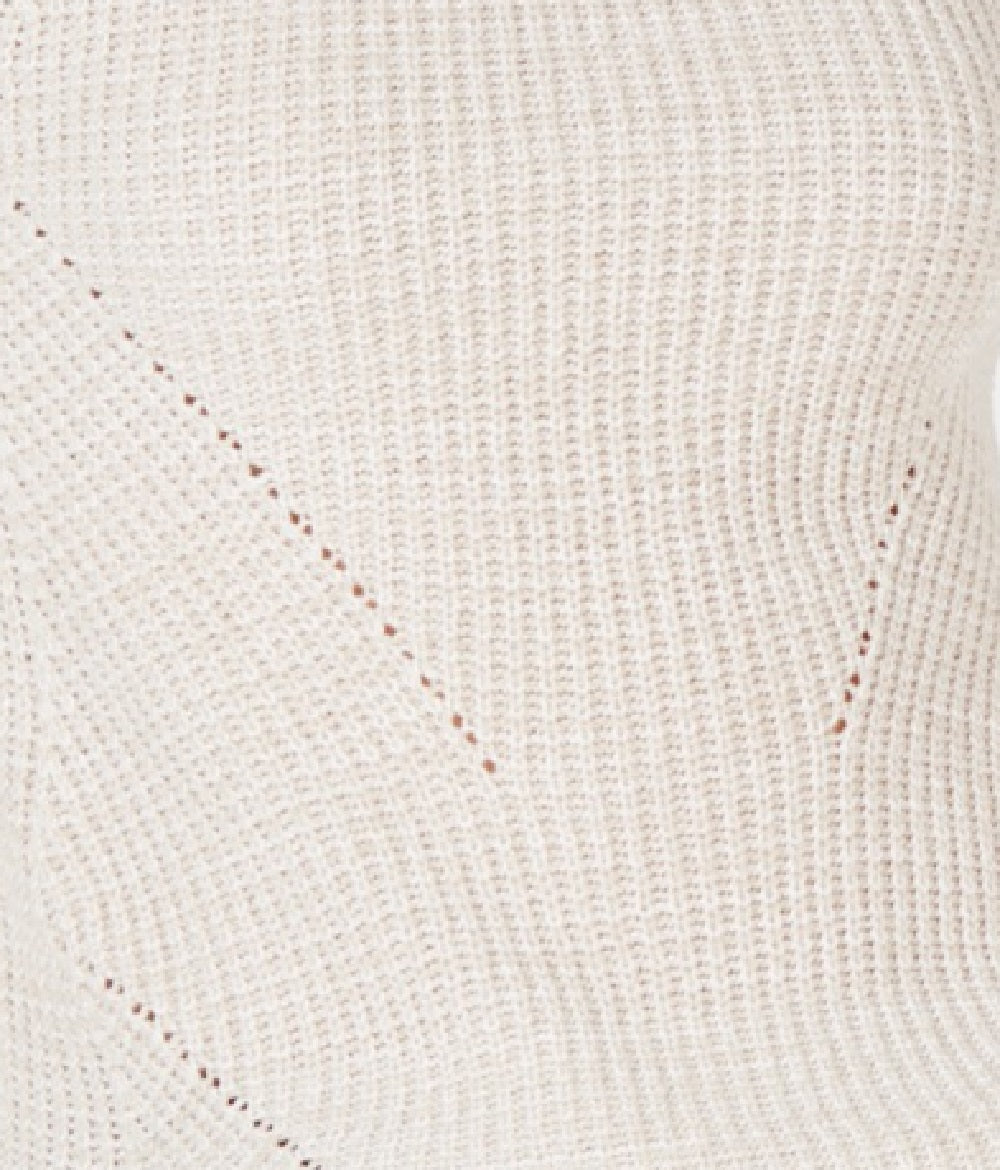 Style & Co Women's Crewneck Marled Sweater Beige Size Small