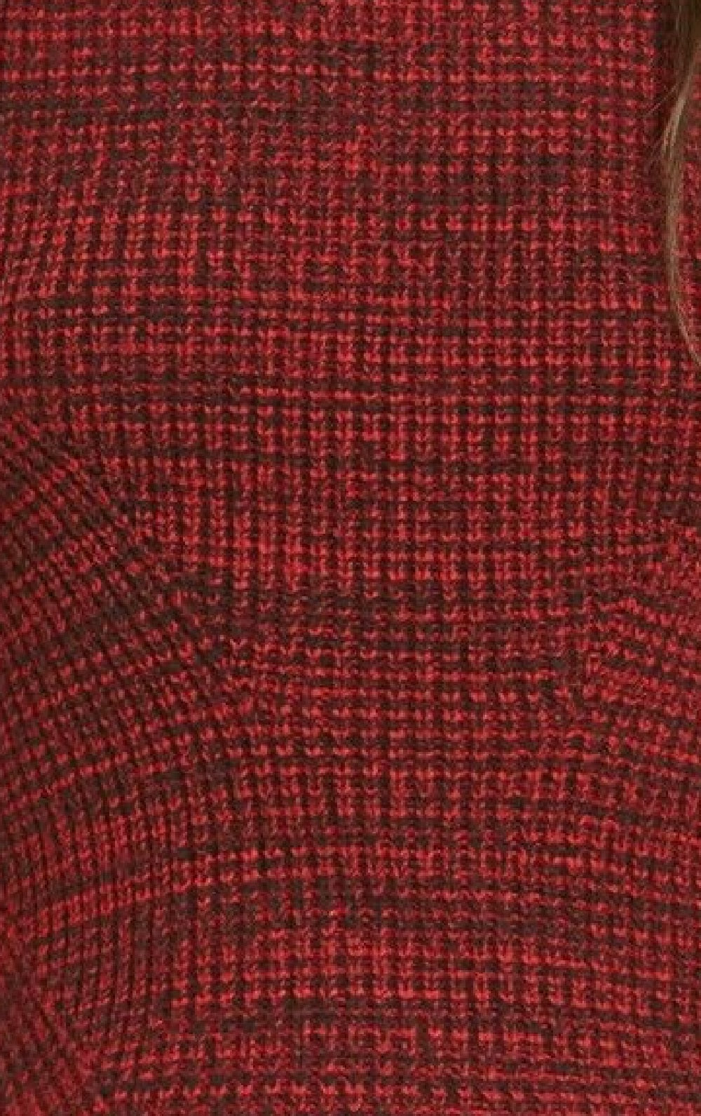 Style & Co Women's Crewneck Marled Sweater Red Size Medium