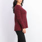 Style & Co Women's Petite Marled-Knit Sweater  Red Size Petite Small
