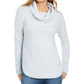 Style & Co Women's Cowl-Neck Waffle-Knit Sweater Gray Size Extra Large