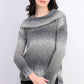 Style & Co Women's Petite Cowlneck Sweater Gray Size Medium