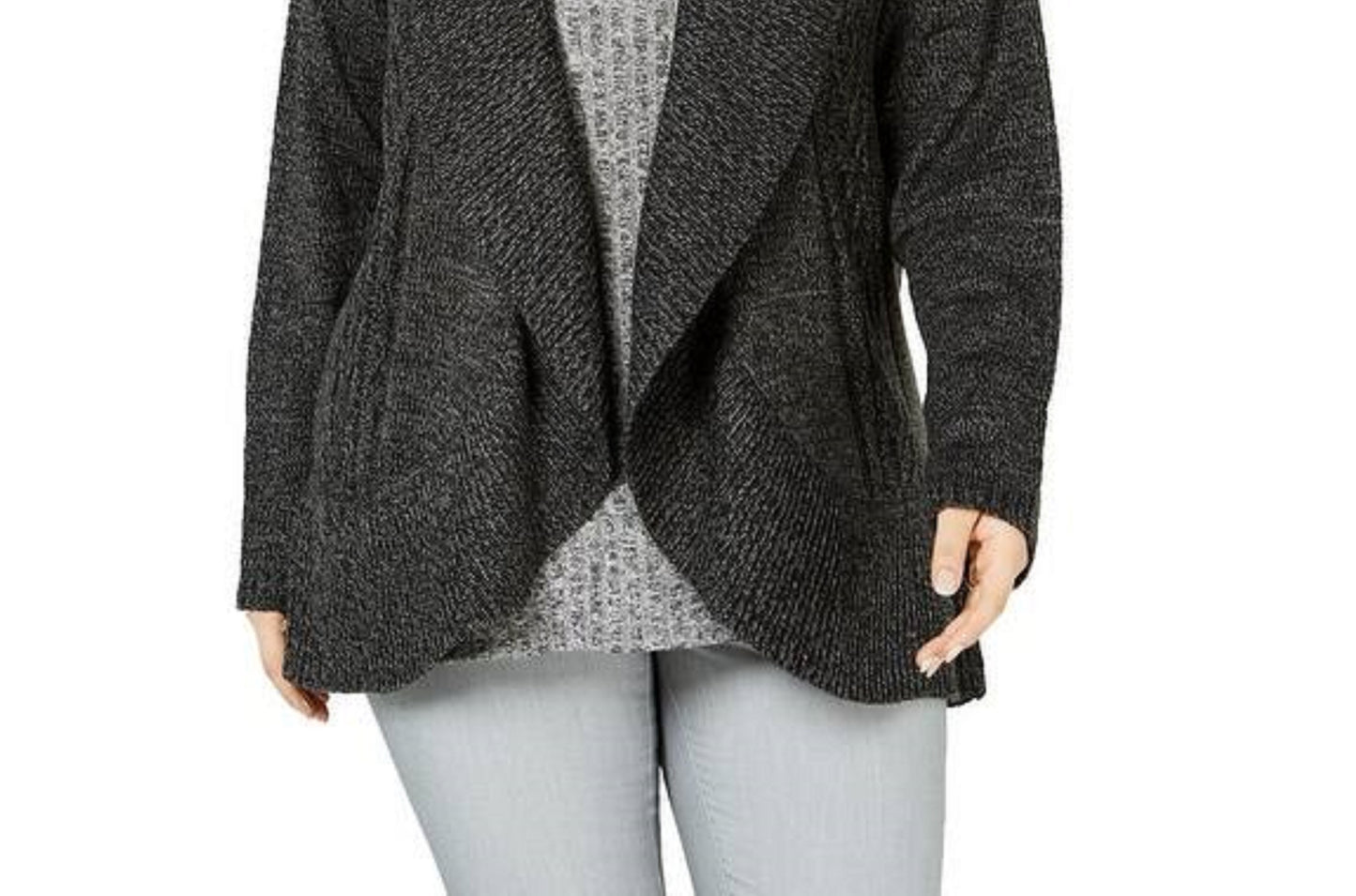 Karen Scott Women's Cocoon Cardigan Black Size 2 Extra Large