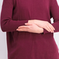 Style & Co Women's Petite Seam-Front Tunic Sweater Red Size XL