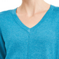 Karen Scott Women's V-Neck Pullover Sweater Blue Size Medium