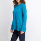 Karen Scott Women's Crewneck Long-Sleeve Sweater Blue Size Medium