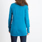 Karen Scott Women's Crewneck Long-Sleeve Sweater Blue Size Medium