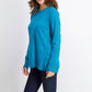 Karen Scott Women's Crewneck Long Sleeve Sweater Blue Size Small