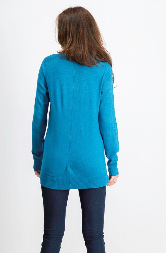 Karen Scott Women's Crewneck Long Sleeve Sweater Blue Size Small