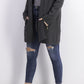 Charter Club Women's Milano Cotton Open-Front Cardigan Charcoal Hthr Size Large