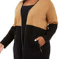 Charter Club Women's Petite Milano Cotton Completer Sweater Brown Size Small