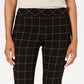 Charter Club Women's Windowpane Pants Black CMB Size 8