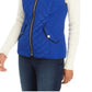 Charter Club Women's Quilted Stand-Collar Vest Blue Size Extra Large