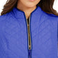 Charter Club Women's Quilted Stand-Collar Vest  Blue Size Medium