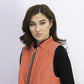 Charter Club Women's Quilted Stand-Collar Vest Coral Size Large