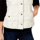 Charter Club Women's Quilted Stand-Collar Vest white Size Small
