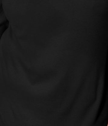 Karen Scott Women's Embroidered Cotton Layered-Look Top Black Size Medium