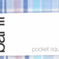 Bar III Men's Owens Plaid Pocket Square Navy Size Regular