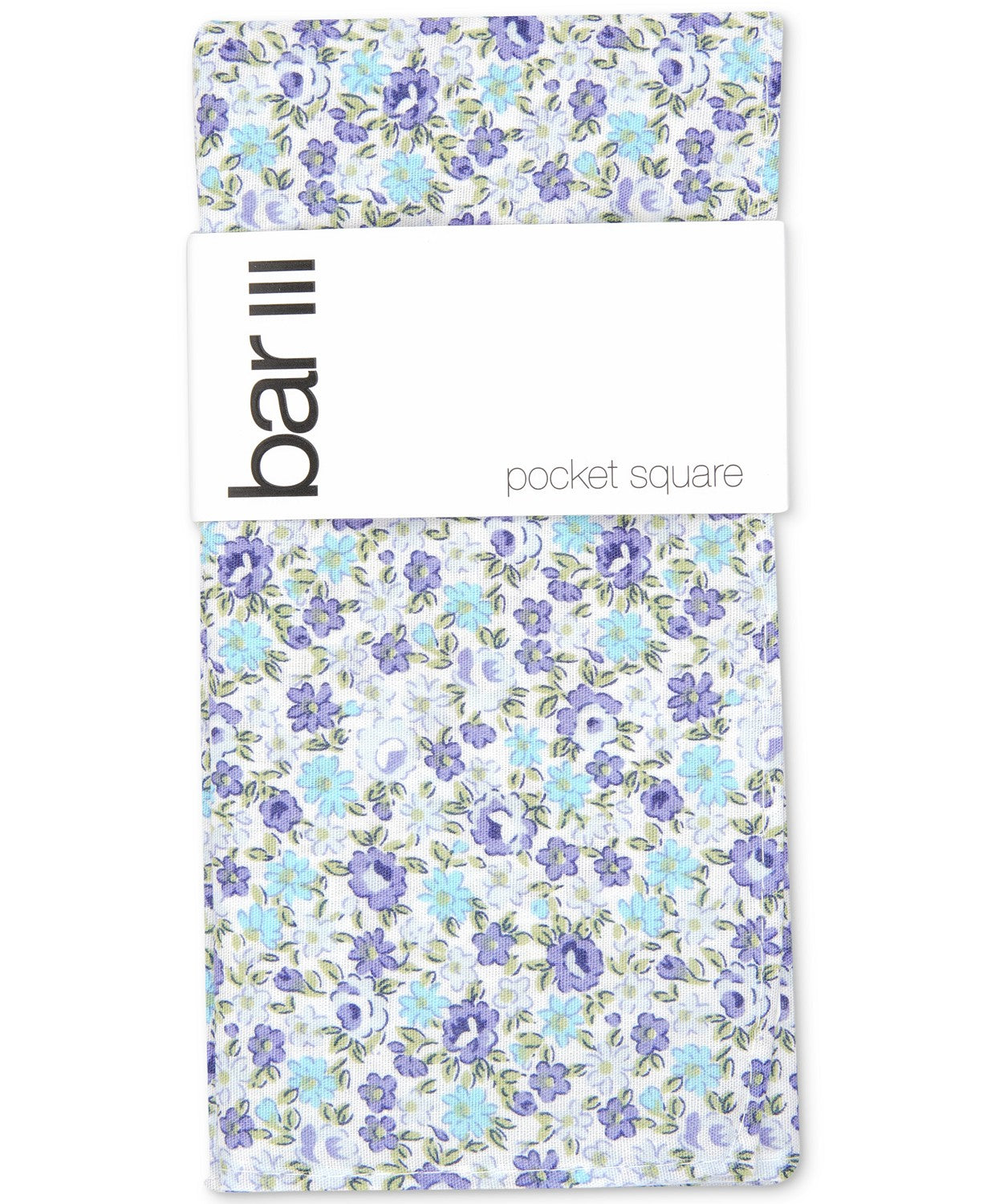 Bar III Men's Douglas Floral Pocket Square Purple Size Regular