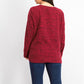 Karen Scott Women's  Spacedye Microfleece Merlot Top Size Extra Large