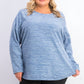 Karen Scott Women's Plus Size Marled Microfleece Top Black Size Extra Large