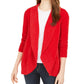 Style & Co Women's Knit Chenille Shawl Collar Cardigan Red Size 2 Extra Large