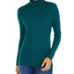 Style & Co Women's Ribbed Turtleneck Sweater Green Size Extra Large