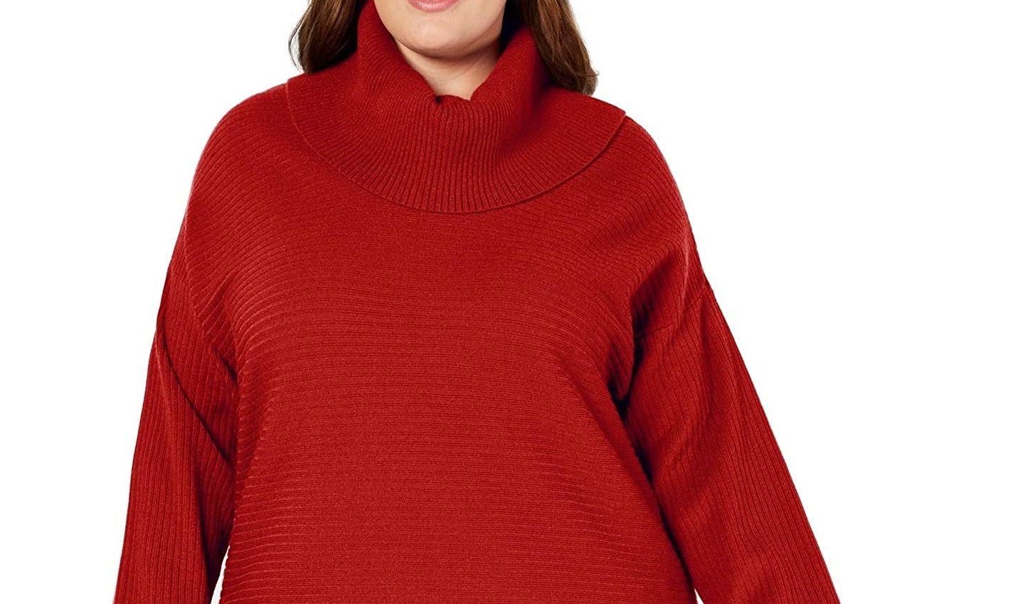 Style & Co Women's Ribbed Turtleneck Sweater Red Size 2 Extra Large