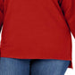 Style & Co Women's Ribbed Turtleneck Sweater Red Size 2 Extra Large