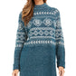 Style & Co Women's Fair Isle Tunic Sweater Green Size Extra Large