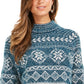 Style & Co Women's Fair Isle Tunic Sweater  Fi Dark Kale