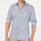 Alfani Men's Geo Static-Print Shirt Bright White Size Large