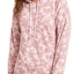 Ideology Women's Zip Hem Shimmer Hoodie Pink Size XX-Large