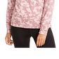 Ideology Women's Zip Hem Shimmer Hoodie Pink Size XX-Large