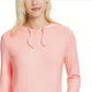 Ideology Women's Mushy-Knit Hoodie Black Size X-Small