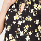 INC International Concepts Women's Printed Keyhole Halter Top  Dark Yellow Size Extra large