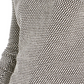 Charter Club Women's Textured Contrast Trim Sweater Black Size Large