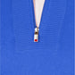Alfani Men's Quarter-Zip Ribbed Placket Sweater Primary Blue Size Large