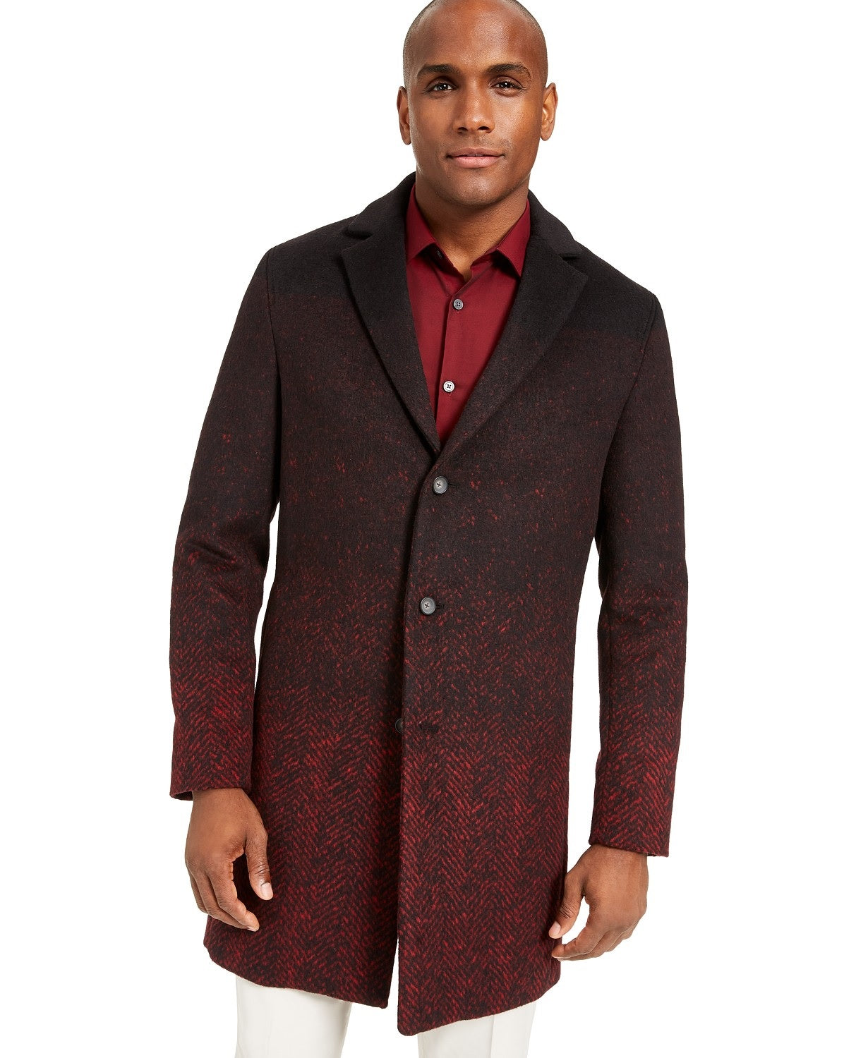 Alfani Men's Ombre Herringbone Jacket Black Size Small