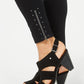 Style & Co Women's Embellished Pull On Leggings Black Size X-Small