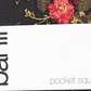 Bar III Men's Painted Poppy Pocket Square Black Size Regular