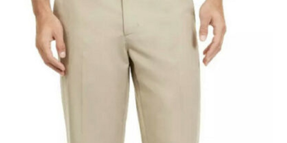 Attack Life By Greg Norman Men's 5 Iron Pro-Tech Pants Beige Size 34X32